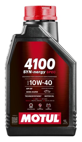 Моторно масло MOTUL 4100 SYNERGIE SPEC 10W40 1L