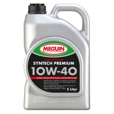 Масла  MEGUIN Syntech Premium 10W-40 5l