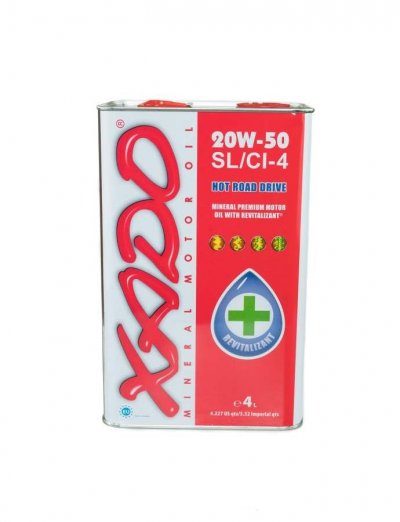 Моторно масло XADO 20W50 SL/CI-4  Hot Road 4L