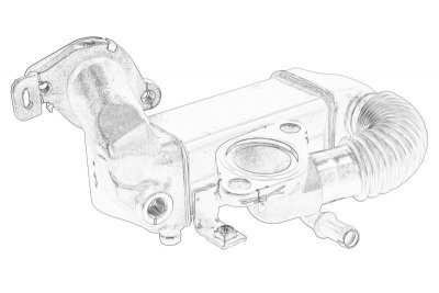 OE Авточасти RENAULT Радиатор EGR 14 73 506 78R