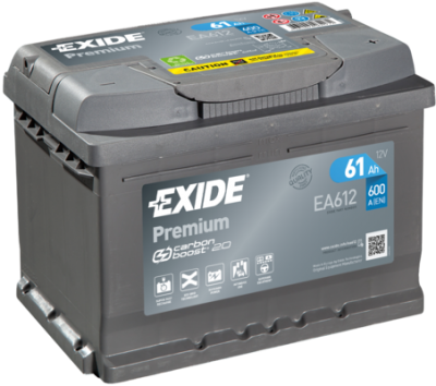 Стартов Акумулатор EXIDE 12 V 61Ah R+