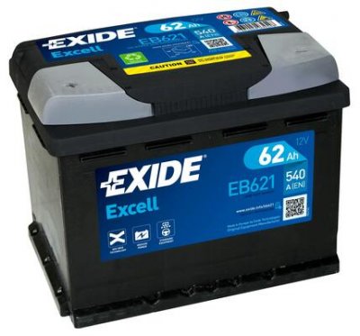 Стартов Акумулатор EXIDE 12 V 62Ah L+