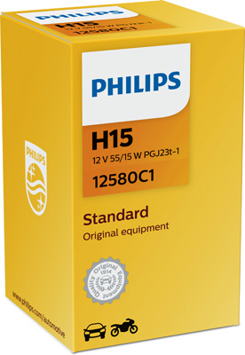Крушка PHILIPS Н15 55/15W 12V