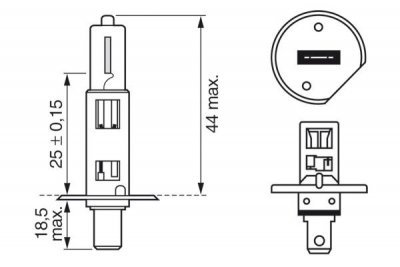 Крушка BOSCH H1 55W 12V