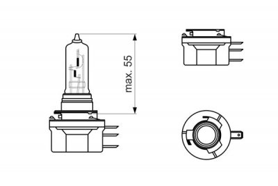 Крушка BOSCH PY21W 15/55W 12V