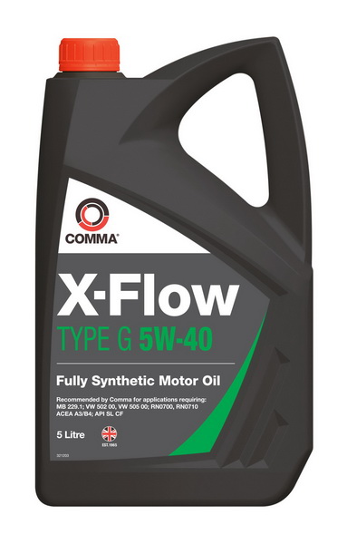 Моторно масло COMMA X-FLOW G 5W40 SYNT. 5L