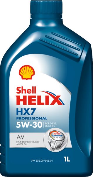 Масла SHELL HELIX HX7 P AV 5W30 1L