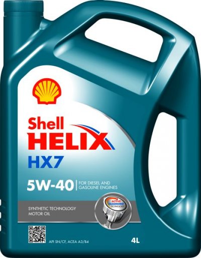 SHELL HELIX HX7 5W40 4L