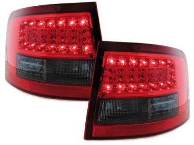 ТУНИНГ ФАРОВЕ И СТОПОВЕ ЗА AUDI A6 до 2004 Диодни стопове  AUDI A6 комби  (97-04) - опушени / червени