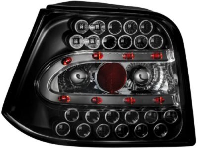 ТУНИНГ ФАРОВЕ И СТОПОВЕ ЗА VOLKSWAGEN Диодни стопове за GOLF IV   -  черни