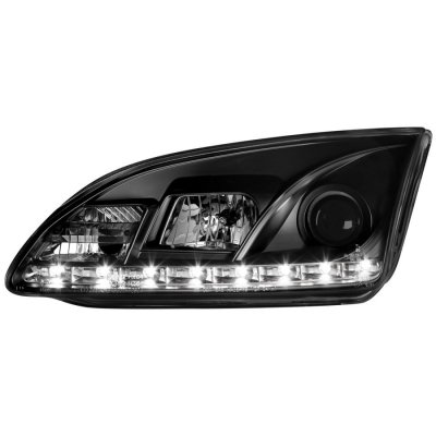 ТУНИНГ ФАРОВЕ И СТОПОВЕ ЗА FORD Кристални фарове DEVIL EYES FORD FOCUS (05-08)- черни