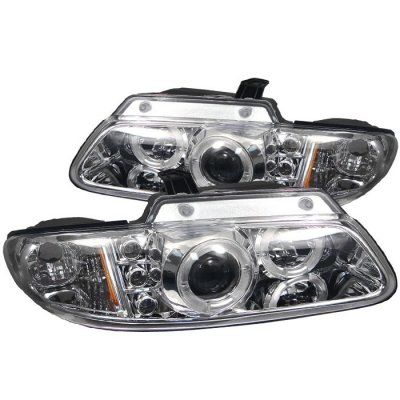ТУНИНГ ФАРОВЕ И СТОПОВЕ ЗА CHRYSLER Кристални фарове Chrysler Voyager / Caravan (96-02) - хром 
