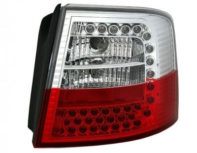 ТУНИНГ ФАРОВЕ И СТОПОВЕ ЗА AUDI A6 до 2004 Диодни стопове  AUDI A6 комби  (97-04) - хром