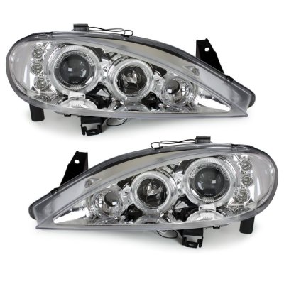ТУНИНГ ФАРОВЕ И СТОПОВЕ ЗА RENAULT Кристални фарове Renault Megane (99-01) 
