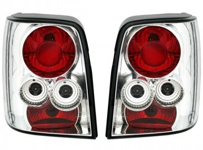 ТУНИНГ ФАРОВЕ И СТОПОВЕ ЗА VOLKSWAGEN Кристални стопове VW PASSAT 3B / B5 комби (97-00)  - хром
