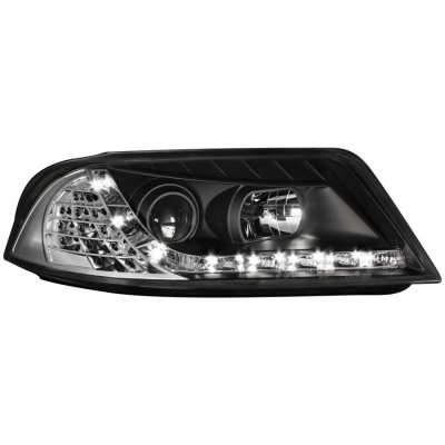 ТУНИНГ ФАРОВЕ И СТОПОВЕ ЗА VOLKSWAGEN Кристални фарове  DAYLINE VW PASSAT  B5.5 (01-05)  - черни
