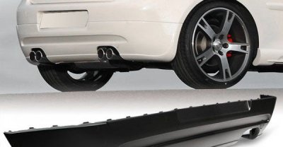 VW Добавка за задна броня за Golf 5 с два ауспуха