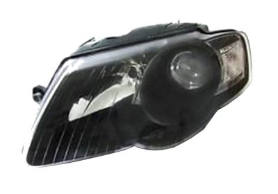 ТУНИНГ ФАРОВЕ И СТОПОВЕ ЗА VOLKSWAGEN Кристални фарове за Passat Б6  (2005-2010)  - черни