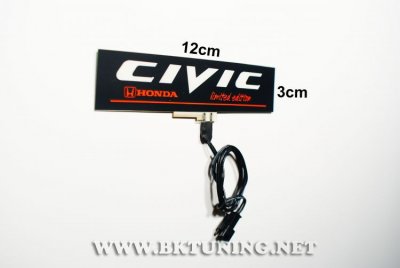 HONDA Плазменa емблема 12 х 3см 