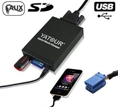 MP3 CHANGER USB AUDIO INTERFACE USB / MP3 audio interface с Bluetooth* за RENAULT CLIO, MEGANE, LAGUNA, ESPACE, TWINGO, SCENIC, KANGOO - с 8 пинов порт