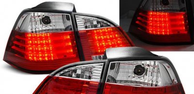 ТУНИНГ ФАРОВЕ И СТОПОВЕ ЗА BMW Диодни стопове BMW E61 комби  (2003-2007) - хром