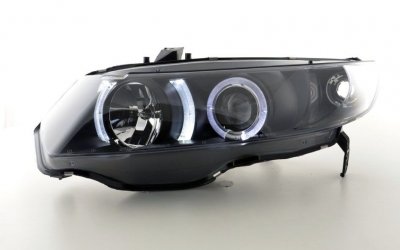 ТУНИНГ ФАРОВЕ И СТОПОВЕ Кристални фарове за HONDA CIVIC COUPE (2006+)