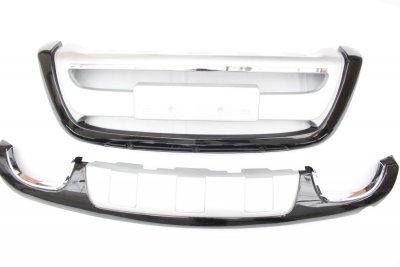 HYUNDAI Преден и заден ролбар за Hyundai Santa Fe (2010-2012) - Силвър
