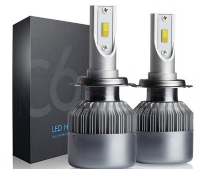 LED СИСТЕМИ ЗА ФАРОВЕ Лед крушки - Led система Н7 за фарове - 7600 Лумена, 36W - 6000K
