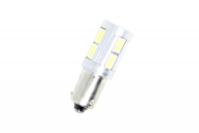 ЛЕД КРУШКИ ЗА КОЛИ Лед крушки за 24V тип BA9S 5W с 10 SMD диода срещуположни пинове
