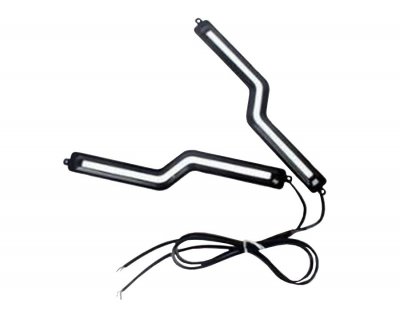 ЛЕД КРУШКИ ЗА КОЛИ Универсални диодни светлини COB 18CM 12W - черен корпус