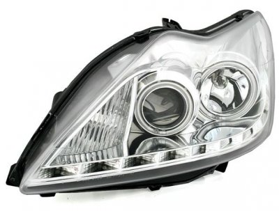 ТУНИНГ ФАРОВЕ И СТОПОВЕ ЗА FORD FOCUS Кристални фарове FORD FOCUS (08-11) - хром
