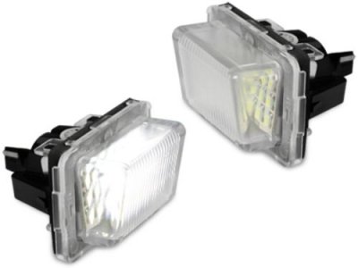 ДИОДНИ ПЛАФОНИ ЗА НОМЕР Плафони за задния номер за Mercedes W204 / W212 / C207 / W221 - с оригинална букса