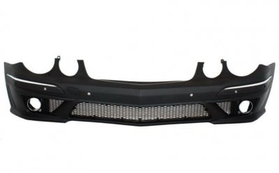 W211 E-Class (2002-2007) Предна тунинг броня за  Mercedes W211 E-Class (2006-2009) - AMG Design без отвори