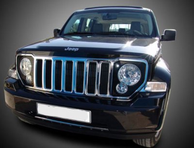 ВЕЖДИ ЗА ФАРОВЕ Вежди за фаровете за Jeep Cherokee  - черни