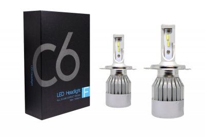 LED СИСТЕМИ ЗА ФАРОВЕ Лед крушки - Led система Н4 за фарове - 7600 Лумена, 36W - 6000K