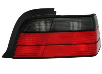 ТУНИНГ ФАРОВЕ И СТОПОВЕ ЗА BMW Кристални стопове BMW E36 (91-99) 4d sedan  - черен хром