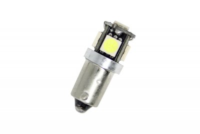 ЛЕД КРУШКИ ЗА КОЛИ Лед крушки тип BA9S Canbus с 5 SMD диода разминати
