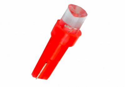 ЛЕД КРУШКИ T3 / T4,2 / T4,7 / T5 Лед крушки тип T5 12V/1,2W червен