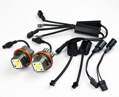 АНГЕЛСКИ ОЧИ 160W Лед крушки за ангелски очи за BMW E39 / E60 / E53 X5 / E65 / E87 / E63 - бял цвят