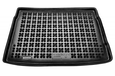 VW Гумена стелка за багажник за Volkswagen Golf 5 (2008 - 2012) / Golf 6 Hatchback with a regular spare tire - Rezaw Plast