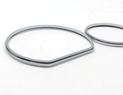 MERCEDES Рингове за табло за Mercedes W208 CLK (99-02) / W210 (99-02) - Silver