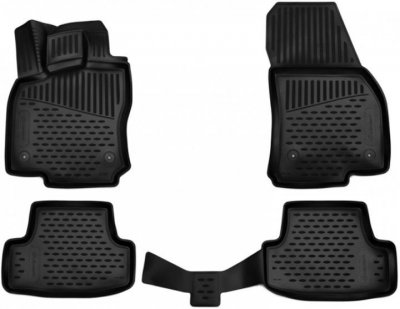 СТЕЛКИ ЗА КОЛА 3D Гумени стелки за Volkswagen T-Roc (2017+) 4 pcs.