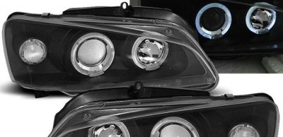 ТУНИНГ ФАРОВЕ И СТОПОВЕ ЗА PEUGEOT Кристални фарове PEUGEOT 106  - черни