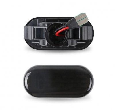 ТУНИНГ МИГАЧИ Диодни мигачи за калник за Nissan Navara, Pathfinder (2005+), Micra (2003+), Note, Qashqai (2007+) - опушени с бягащ мигач