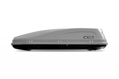 АВТОБОКС Автобокс ACTIVE M 187x88x44cm с двустранно отваряне с ключ, 450 литра - сив