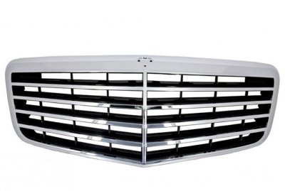 ТУНИНГ РЕШЕТКИ Решетка за Mercedes W211 E-Class (2006-2009) - AMG - хром