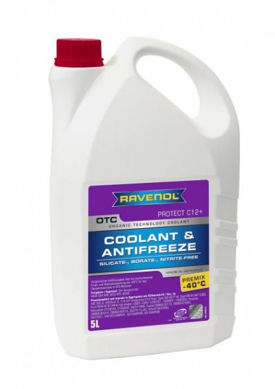 Течности RAVENOL OTC Антифриз готов G12++ Виолетов -40 °C 5L