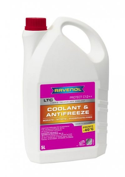 Течности RAVENOL LTC Антифриз готов G12++ Виолетов -40 °C 5L