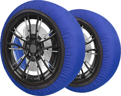Автоаксесоари  Текстилни вериги за сняг Streetech - син цвят - размер XS - 2бр.