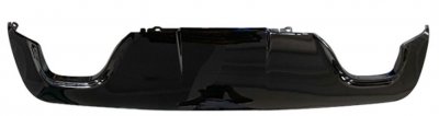 5 SER. E60 / E61 (2003-2009) Дифузер за задна броня за BMW E60 M-Tech - двоен, черен гланц